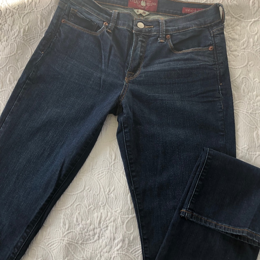 Lucky Brand Sofia Straight Jeans Size 6/28 Long